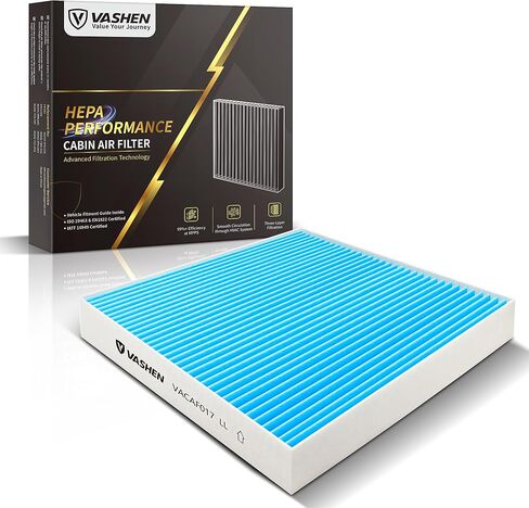 CF11182 Cabin Air Filter for Smooth Airflow & H11-Grade Filtration, Fit for Honda Civic 2016-2022, CRV 2017-2024, Odyssey 2018-2024, HRV Fit Clarity Insight CRZ RDX - Skyblue Composite Media in Kuwait