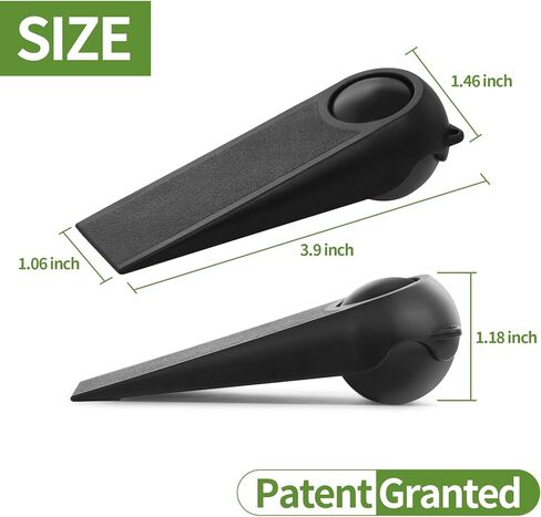 سدادات باب لأسفل الباب، سدادات باب مطاطية، حاملات أبواب لجميع أنواع الأسطح، عبوتان من سدادات الأبواب السحرية، 3.9 بوصة، أسود وأسود in Kuwait