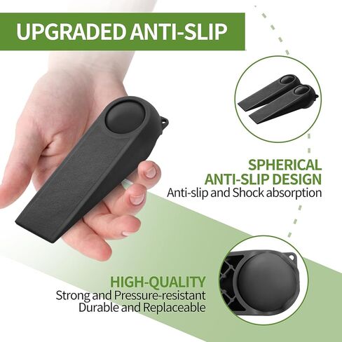 سدادات باب لأسفل الباب، سدادات باب مطاطية، حاملات أبواب لجميع أنواع الأسطح، عبوتان من سدادات الأبواب السحرية، 3.9 بوصة، أسود وأسود in Kuwait