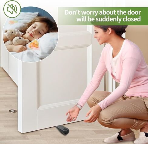 سدادات باب لأسفل الباب، سدادات باب مطاطية، حاملات أبواب لجميع أنواع الأسطح، عبوتان من سدادات الأبواب السحرية، 3.9 بوصة، أسود وأسود in Kuwait