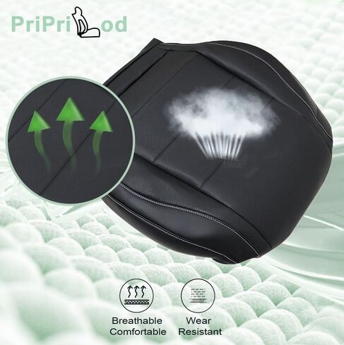 Priprilod Leather Driver Side Bottom Replacement Seat Cover Black Compatible with Mercedes Benz GLE350 GLE450 4Matic, Sport, Exclusive, Base 2020 2021 2022 2023 2024 in Saudi Arabia