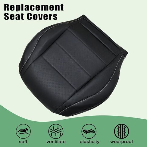 Priprilod Leather Driver Side Bottom Replacement Seat Cover Black Compatible with Mercedes Benz GLE350 GLE450 4Matic, Sport, Exclusive, Base 2020 2021 2022 2023 2024 in Saudi Arabia