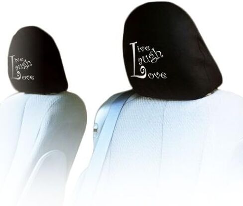 Yupbizauto Embroidery Pink Paws Design Car Seat Headrest Covers Universal Fit for Cars Vans Trucks-Sold by a Pairs in Saudi Arabia