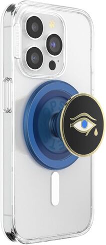 ​​​​PopSockets Phone Grip with Expanding Kickstand, Playful PopGrip - Popper Blue in Kuwait