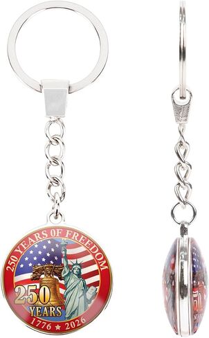Thrist الولايات المتحدة سلسلة المفاتيح الذكرى السنوية - البضائع الذكرى الأمريكية‌ البحرية الهدايا التذكارية لعيد الوطني يوم الاستقلال باتريوت الملحقات القابلة للجمع للنساء الأمريكيين الرجال in Kuwait