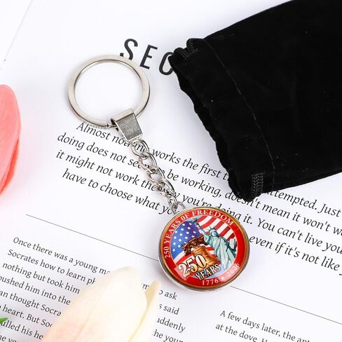 Thrist الولايات المتحدة سلسلة المفاتيح الذكرى السنوية - البضائع الذكرى الأمريكية‌ البحرية الهدايا التذكارية لعيد الوطني يوم الاستقلال باتريوت الملحقات القابلة للجمع للنساء الأمريكيين الرجال in Kuwait