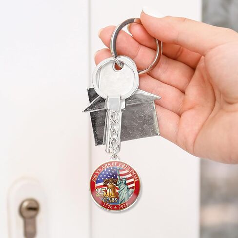 Thrist الولايات المتحدة سلسلة المفاتيح الذكرى السنوية - البضائع الذكرى الأمريكية‌ البحرية الهدايا التذكارية لعيد الوطني يوم الاستقلال باتريوت الملحقات القابلة للجمع للنساء الأمريكيين الرجال in Kuwait