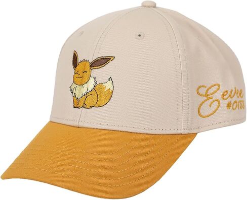 Bioworld Pokemon Embroidered Eevee Adult Baseball Hat (One Size) in Saudi Arabia