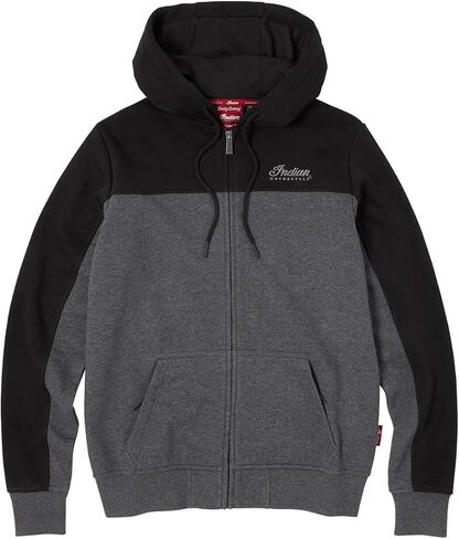 Indian Motorcycle Women's Colorblock Script Hoodie, Gray - 2864950 in Saudi Arabia