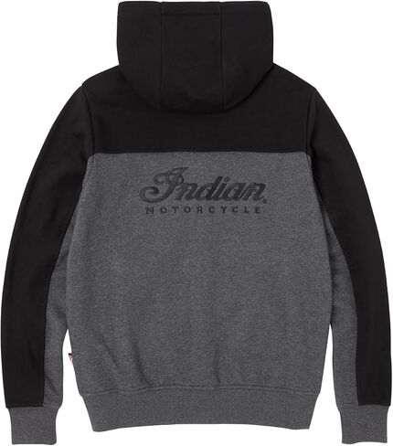 Indian Motorcycle Women's Colorblock Script Hoodie, Gray - 2864950 in Saudi Arabia