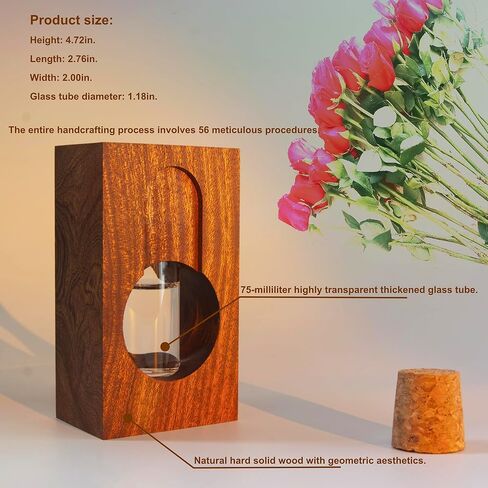 Meinvcisi 2 Empty Fragrance Wood Glass Diffuser Bottles, Refillable Diffuser Bottles with 10pcs Reeds Sticks &10 wood balls, Wood Vases Reed Diffuser Set, Vintage Embossed, 75ML, Brown. 2 Packs. in Saudi Arabia