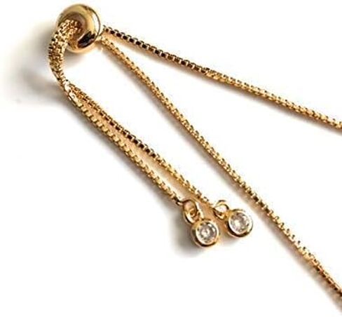 SIFRIMANIA Minimalist Adjustable Gold Plated Bracelet with Abalone Inlay and Cubic Zirconia Accent, Handmade Modern Jewelry for Women in Saudi Arabia