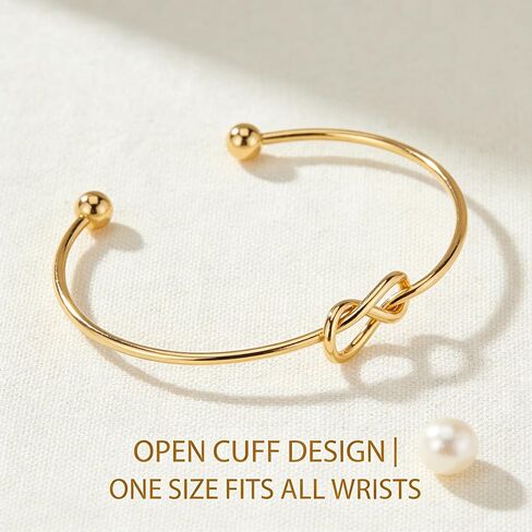 6 Pcs Gold Stackable Bracelets Set For Women Adjustable Open Cuff Bangles Flower Heart Knot Love Chain Trendy Layering Jewelry Gift (Pack of 1) in Saudi Arabia
