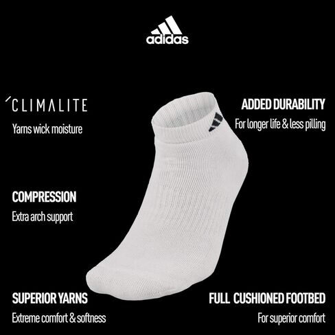 adidas Men's 6-Pack Low Cut Sock in Saudi Arabia