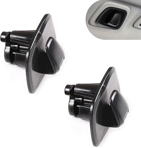 2 PCS Interior Car Roof Hanger Hook, Portable Lock-Buckle Interior Vehicles Hanger, Multi-Functional Car Roof Storage Hook, Compatible with Volvo XC60 XC40 XC90 V90 S90 (Gray) in Saudi Arabia