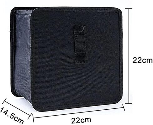2 Pcs Large Size Car Backseat Organizer with 1 Pcs Trash Garbage Bag, Clear Screen Tablet Holder and 9 Storage Pockets,Foldable Seat Back Protectors for Toys Drinks Book ,Travel Accessories (Black) in Saudi Arabia