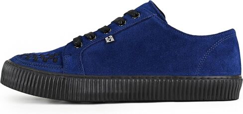 المملكة المتحدة. حذاء رياضي من الجلد السويدي للنساء والرجال | أحذية بأربطة، وتداخل أسود، وثقوب | نعل كلاسيكي مضلع وبطانة شبكية | راحة من الإسفنج الذكي للارتداء اليومي in Kuwait