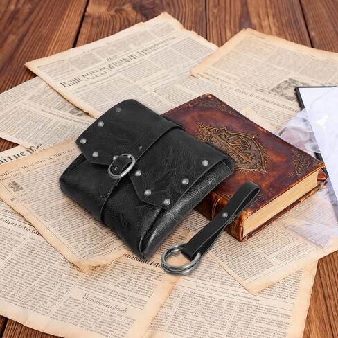 4PCS Renaissance Medieval DIY Belt - Adjustable Pirate Belt with Bag & Skirt Hikes for Ren Faire, LARP & Halloween in Saudi Arabia