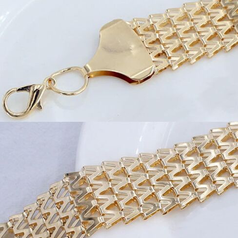 حزام سلسلة ذهبي لامع للسيدات مقاس 1 بوصة حزام خصر لامع لفستان الزفاف خصر رسمي 25 بوصة حتى 40 بوصة in Kuwait