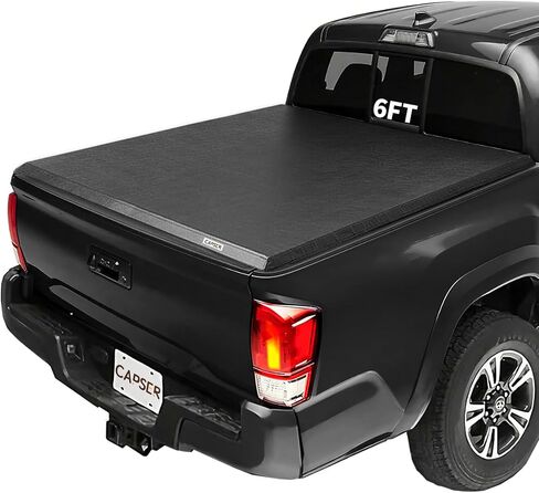 CAPSER Silverado 1500 5.8FT Soft Tri Fold Tonneau Cover Fits 2019-2024 Chevy Silverado 1500/GMC Sierra 1500 69.9Inch Truck Bed in Kuwait