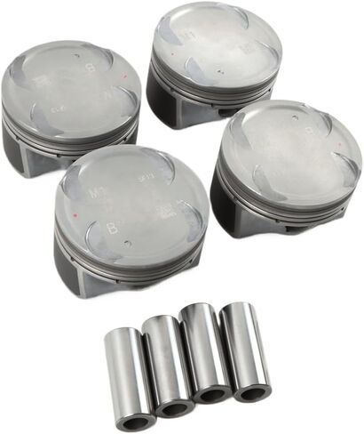 4 Pcs Auto Engine Pistons And Rings Set 23041-2E100 230402E000 23040-2E001 Compatible With 1.8L L4 2012-2017 G4NB in Saudi Arabia