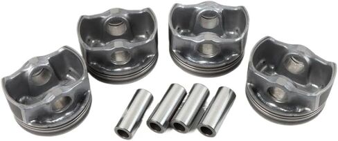 4 Pcs Auto Engine Pistons And Rings Set 23041-2E100 230402E000 23040-2E001 Compatible With 1.8L L4 2012-2017 G4NB in Saudi Arabia