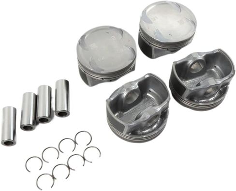 4 Pcs Auto Engine Pistons And Rings Set 23041-2E100 230402E000 23040-2E001 Compatible With 1.8L L4 2012-2017 G4NB in Saudi Arabia