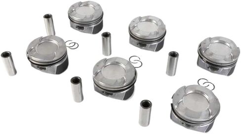 6 Set Piston Rings Kit 84mm STD For N55B30 N55B30A Engines 11258619196 11257610297 11257610298 Replacement Compatible With 2010 2017 F21 F30 F10 X3 X4 X5 X6 Models in Saudi Arabia
