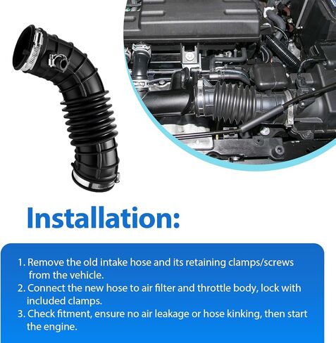 Engine Air Intake Hose with Clamps Fits for 2017-2019 Honda CR-V 2.4L Replaces 17228-5PH-A00 172285PHA00 in Saudi Arabia