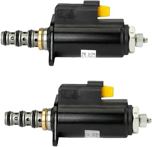 Excavator Rotary Solenoid Valve(2PCS) 121-1491/1211491 KWE5K-31 G24DA30 G24DB30 Compatible With Caterpillar E320B/C/D 315C 325C Cat in Saudi Arabia