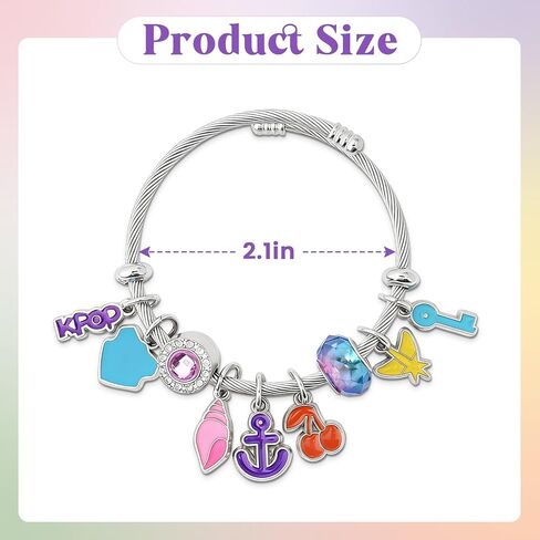 سوار Kpop - سوار قابل للتعديل مع سحر عصري، Kpop Merch للجماهير، هدية مجوهرات مستوحاة من الحب الذاتي للنساء in Kuwait