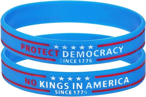No Kings in America Since 1776 Silicone Bracelets No Kings Protest Sign Silicone Bracelets Protect Democracy Rubber Bracelet Since 1776 Political Protest Accessories in Saudi Arabia