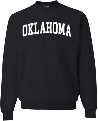 Wild Bobby State of Oklahoma College Style Fashion Unisex Crewneck Sweatshirt in Saudi Arabia