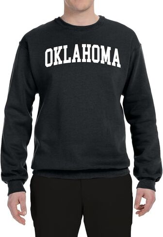Wild Bobby State of Oklahoma College Style Fashion Unisex Crewneck Sweatshirt in Saudi Arabia