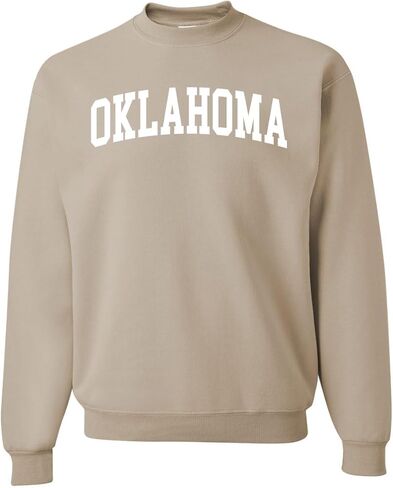 Wild Bobby State of Oklahoma College Style Fashion Unisex Crewneck Sweatshirt in Saudi Arabia
