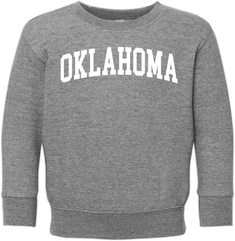Wild Bobby State of Oklahoma College Style Fashion Unisex Crewneck Sweatshirt in Saudi Arabia