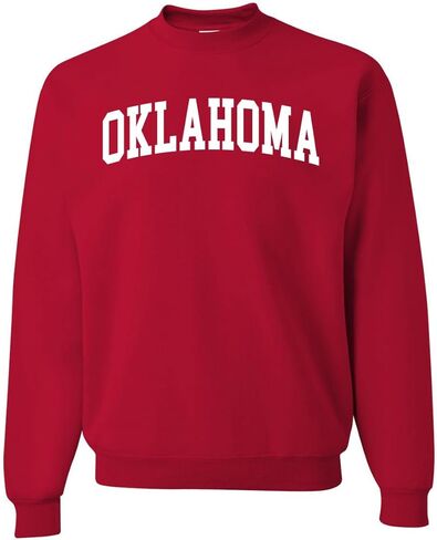 Wild Bobby State of Oklahoma College Style Fashion Unisex Crewneck Sweatshirt in Saudi Arabia