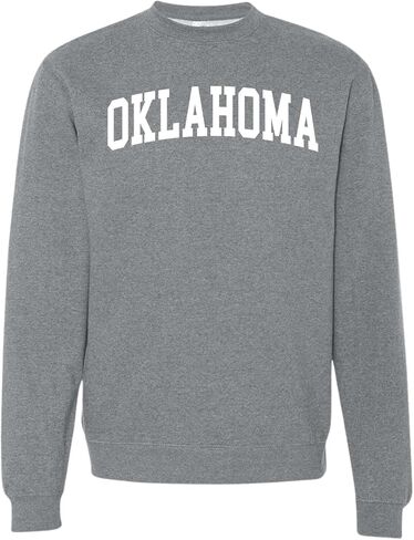 Wild Bobby State of Oklahoma College Style Fashion Unisex Crewneck Sweatshirt in Saudi Arabia