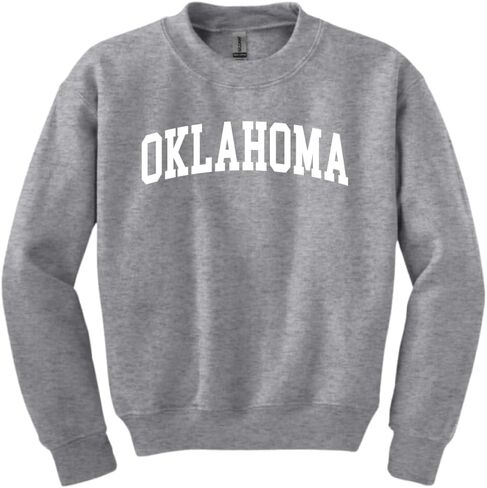 Wild Bobby State of Oklahoma College Style Fashion Unisex Crewneck Sweatshirt in Saudi Arabia