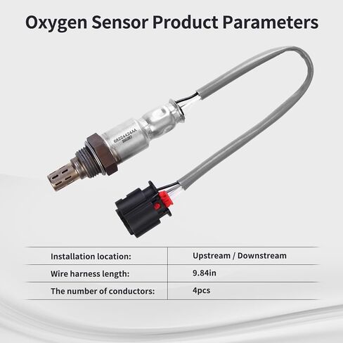 O2 Oxygen Sensor Upstream Downstream Fit for Jeep 3.6L Gladiator 20-23 Wrangler 18-21, Cherokee 2.0L 19-23, for Ram 1500 3.6 5.7L 2019-2022, for ProMaster 1500 2500 3500 3.6L 2023 Replace 68224424AA in Saudi Arabia