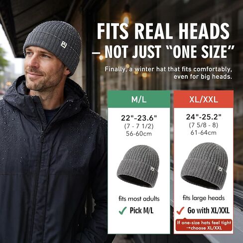 TOP-EX DryKnit™ PolarWool مقاوم للماء Polartec® صوف مبطن 100% صوف ميرينو L/XL/XXL قبعة صغيرة مكبلة قبعة شتوية دافئة متماسكة in Saudi Arabia