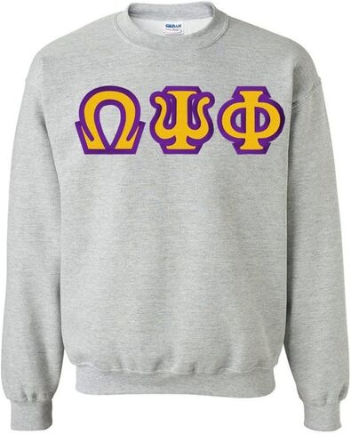 Omega Psi Phi Custom Twill Crewneck Sweatshirt in Saudi Arabia