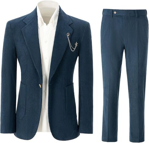 بدل رجالي مكونة من قطعتين سروال قصير كلاسيكي بزر واحد طقم بدلة سهرة وسترة بليزر لحفلات الزفاف والأعمال والحفلات الراقصة in Kuwait