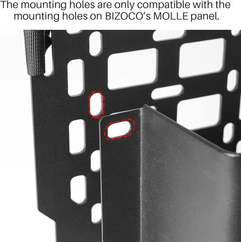 صندوق تخزين MOLLE - صندوق تخزين الأدوات التكتيكية لملحقات لوحة MOLLE، منظم معدني عالمي للسيارة، RV، المنزل، عبوتان in Kuwait