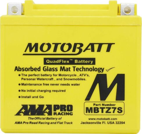 MotoBatt 12 Volt 6.7 Ah MBTZ7S Sealed Maintenance Free AGM Battery in Saudi Arabia