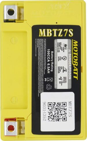 MotoBatt 12 Volt 6.7 Ah MBTZ7S Sealed Maintenance Free AGM Battery in Saudi Arabia