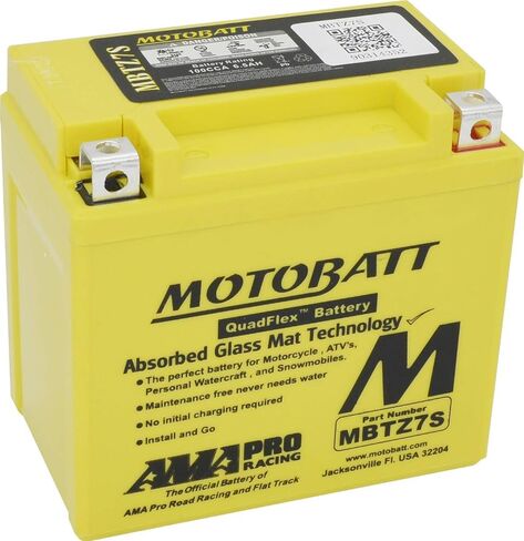 MotoBatt 12 Volt 6.7 Ah MBTZ7S Sealed Maintenance Free AGM Battery in Saudi Arabia