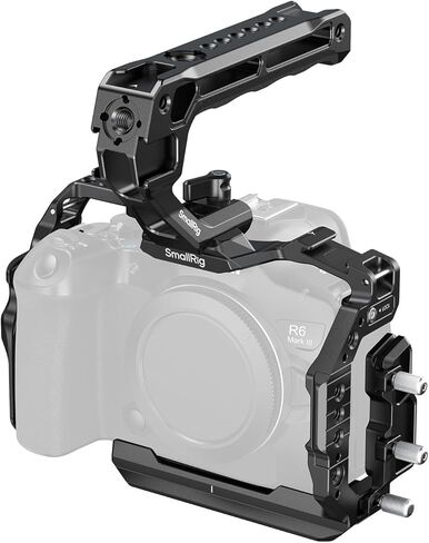 SmallRig R6 Mark III Camera Cage Kit for Canon R6 Mark II with Top Handle, Side Handle and Cable Clamp, HawkLock Dual NATO Rails, Quick Plate for Arca, Support Handheld and Low-Angle Shooting-5956 in Saudi Arabia