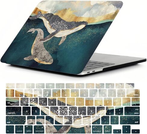 Compatible with MacBook Pro 14 inch Case M5 M4 M3 M2 M1 Chip 2025-2021 Model A3434 A3112 A3185 A3401 A2918 A2992 A2779 A2442, Plastic Laptop Hard Shell & Keyboard Cover, Moonight Forest in Saudi Arabia
