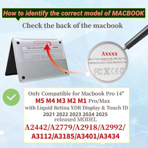 Compatible with MacBook Pro 14 inch Case M5 M4 M3 M2 M1 Chip 2025-2021 Model A3434 A3112 A3185 A3401 A2918 A2992 A2779 A2442, Plastic Laptop Hard Shell & Keyboard Cover, Moonight Forest in Saudi Arabia